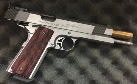 Vendo INFINITY SCEPTER en calibre 9mm y 6".Arma con poco uso.
Se trata de un arma de 6",en acero 10