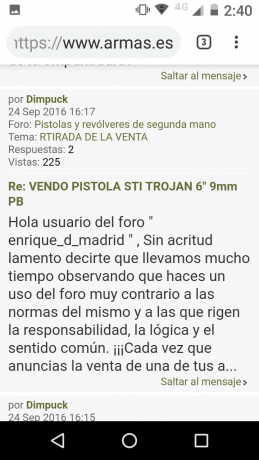 Vendo INFINITY SCEPTER en calibre 9mm y 6".Arma con poco uso.
Se trata de un arma de 6",en acero 51