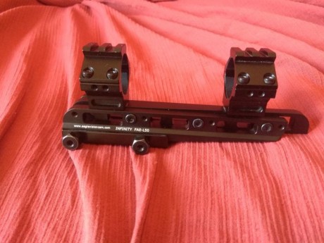 Hola, vendo rail con anillas incorporadas INFINITY FAE-L50 de eaglevisioncam, el rail es ajustable en 02