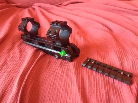 Hola, vendo rail con anillas incorporadas INFINITY FAE-L50 de eaglevisioncam, el rail es ajustable en 10