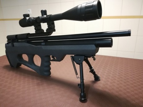 Carabina PCP de la prestigiosa marca FX Airguns (Suecia), modelo STREAMLINE, calibre 5.5mm / .22, cargador 01