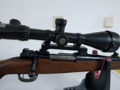 Se vende rifle Máuser acción 98 calibre 3006. El rifle va con monturas de giro Mak y visor Bushnell elite 00