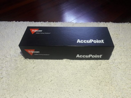 Pongo a la venta este magnifico visor de la casa Trijicon modelo accupoint 5-20X50.
La reticula es mildot 12