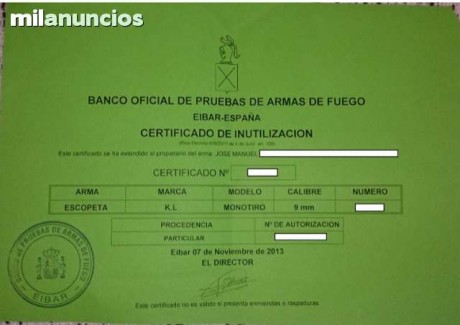 Buenas tardes. Me gustaría que me pudierais aclarar una duda. ¿Los nuevos certificados de inutilizacion 31
