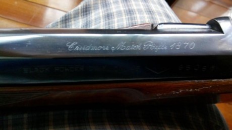 Vendo rifle Rigby Creedmore Match Cal. 451, fabricado por el taller AMR Antonio Marcos Relea en Eibar. 00
