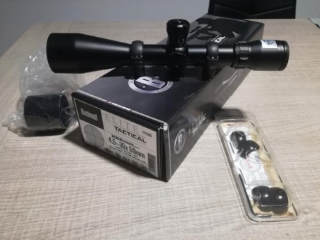 Buenas.
Cambiaria visor bushnell elite tactical 4,5-30x50 tubo de 30mm y anillas burris con insertos de 01