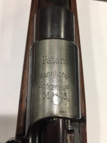 Hola, dispongo de rifle Mannlincher Schönauer en calibre 6,5x55 swiss. Modelo de caja larga con monturas 00