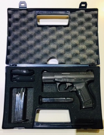  VENDIDA SE PUEDE CERRAR vendo la Walther porque dejo la afición esta completa con el maletín, 2 cargadores 01