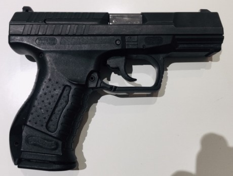  VENDIDA SE PUEDE CERRAR vendo la Walther porque dejo la afición esta completa con el maletín, 2 cargadores 00