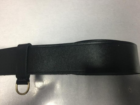 Se vende ceñidor/cinturón militar de formación, Ejército de Tierra, de suboficial, piel auténtica, hebilla 11