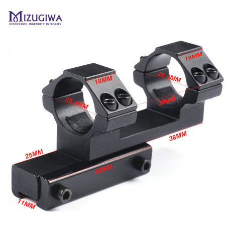 Hola.
Estoy buscando una montura monopieza corta para raíl de 11 mm y visor 3-9x32 de 25 mm de tubo. 

El 30