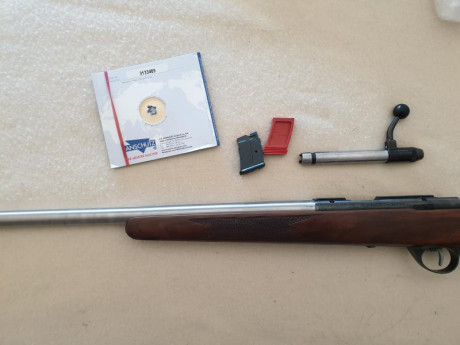 CARBINA ANSCHUTZ 1710 CAÑON INOX
DISPARADOR AJUSTABLE
RAIL UIT DELANTERO
BEDDING

1.400 € EL ARMA SE PUEDE 02
