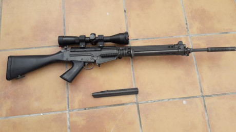 Vendo un FN FAL fabricado por Steyr. 
Calibre 307.
Lleva dos cargadores y regleta weaber para visor. Ademas 90