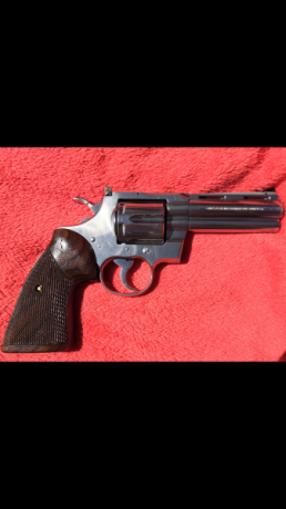 Mi amigo Jacinto vende su revólver Colt Python, el Rolls Roy e de los revólveres, cuatro pulgadas de cañón 00