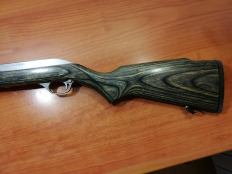 Hola, vendo mi carabina del 22 LR, marca Marlin modelo 60 SS, cañón en inoxidable, madera teñida muy bonita, 01