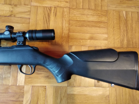 Se vende sako quad heavy barrel calibre 22 lr con visor tasco 10-40x50 , precio 800 euros , portes a cargo 12