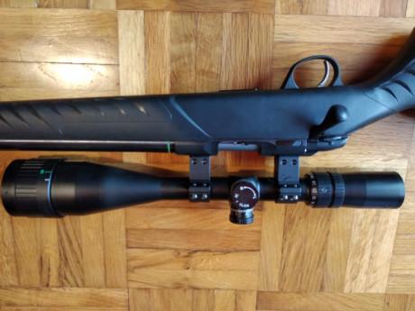 Se vende sako quad heavy barrel calibre 22 lr con visor tasco 10-40x50 , precio 800 euros , portes a cargo 11