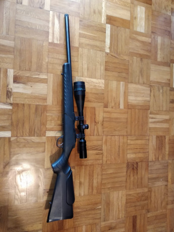 Se vende sako quad heavy barrel calibre 22 lr con visor tasco 10-40x50 , precio 800 euros , portes a cargo 20