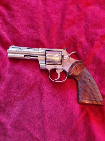 Mi amigo Jacinto vende su revólver Colt Python, el Rolls Roy e de los revólveres, cuatro pulgadas de cañón 30