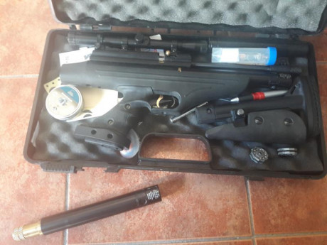 Buenos días se vende por no usar carabina Hatsan ATP 2 de 24 Julios. Culata extensible desmontable dos 00