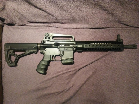 Vendo rifle ADC Custom M4 calibre .222 Remington, completamente nuevo (comprado hace 10 meses, no ha tirado 02