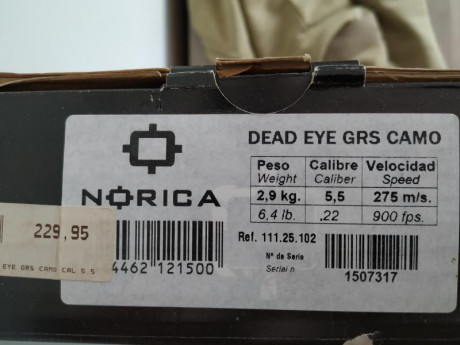 Ya la conocéis todos, la más potente en este calibre , muy precisa y ligera, carrillera ajustable y gatillo 170