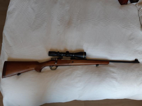 Buenas tardes

Vendo, en estado impecable, y sin apenas uso, mi rifle Santa Bárbara Deluxe 243 win, con 00