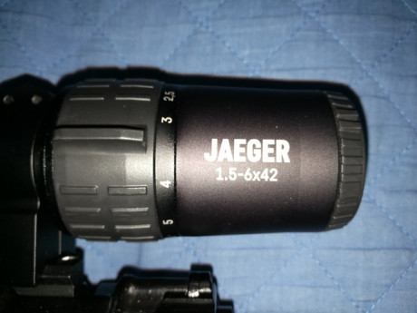 Se vende visor Yukon Jaeger 1,5-6x42.
Estado prácticamente nuevo, a salido dos veces a galeria de tiro.Reticula 12