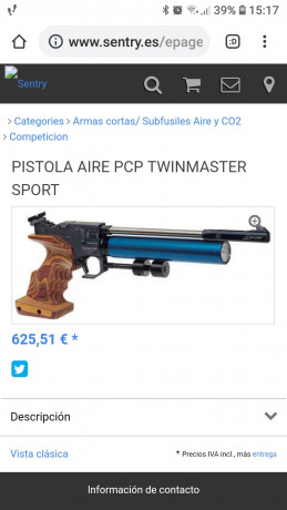 El arma está perfectamente de todo. 
Esta en Gerona para verla y probar 
275€.
Saludos

Se puede cerrar 60