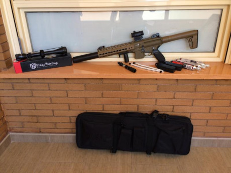 Vendo carabina SIG SAUER MCX co2 comprada en Junio 2019 a LEOPARD ( 2 años de GARANTIA)  

           02