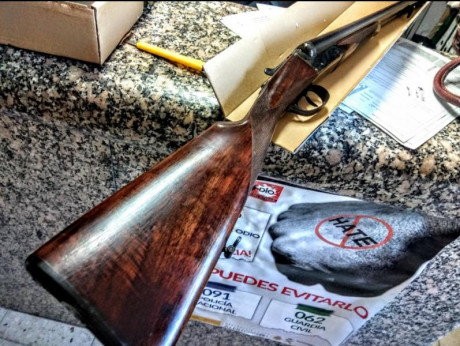 Aya modelo Yeoman, en calibre 12. Completamente nueva a estrenar. Colección particular de armas de caza 01