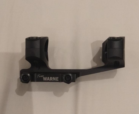 Vendo montura para visor Warne tactical X-Skel, color negro para visores de 30mm, fuerte y robusta, aleacion 01