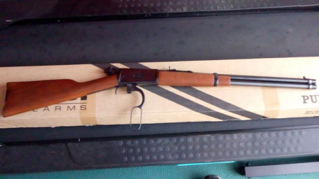 Vendo rifle palanquero Amadeo Rossi calibre 44-40 , estado nuevo , fue un capricho y solo se utilizó para 02