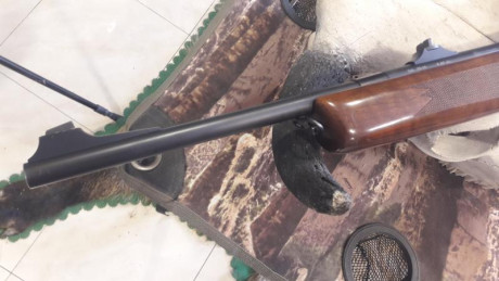 Practicamente sin uso. muy ligero, con menos de 3 kilos de peso, muy corto y manejable, cañon de 46, 5 22