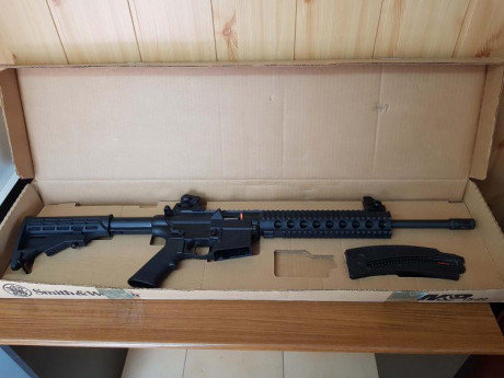 Vendo por necesitar hueco en la licencia carabina Smith & Wesson  MP 15 - 22 en perfecto estado tanto 12