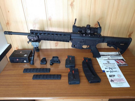 Vendo por necesitar hueco en la licencia carabina Smith & Wesson  MP 15 - 22 en perfecto estado tanto 31