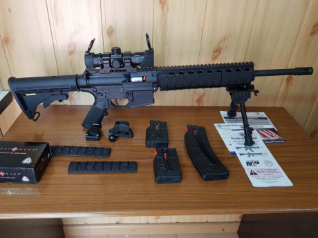 Vendo por necesitar hueco en la licencia carabina Smith & Wesson  MP 15 - 22 en perfecto estado tanto 30
