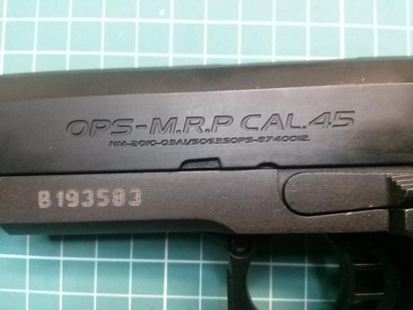 Marca TOKYO-MARUI 
Tipo ops-mrp
Pistola a GAS
Calibre 6mm BB

Dos cargadores

 VENDO POR 125€
 

Estado 00