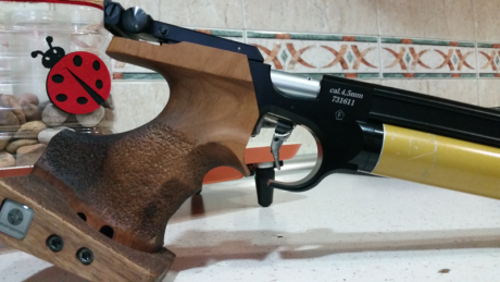 Hola lo dicho vendo pistola steyr lp10 color negra la compre sin apenas uso y yo la he usado 4 veces contadas 01