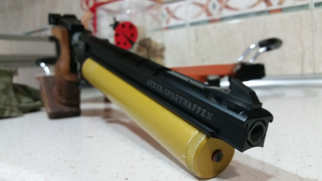 Hola lo dicho vendo pistola steyr lp10 color negra la compre sin apenas uso y yo la he usado 4 veces contadas 11