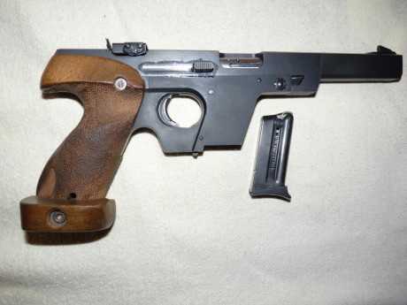 Vendo pistola Walther GSP, calibre .22. Cañón a espejo, muy buen estado general. Incluye dos cargadores.
El 02