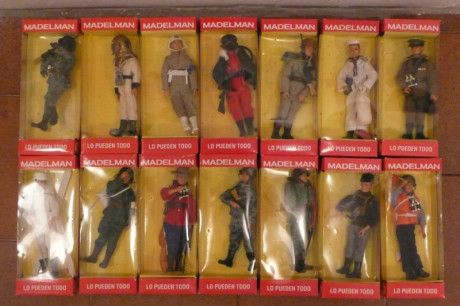 Por traslado, pongo a la venta mi colección de MADELMAN's de temática militar (muchos del Ejército de 01