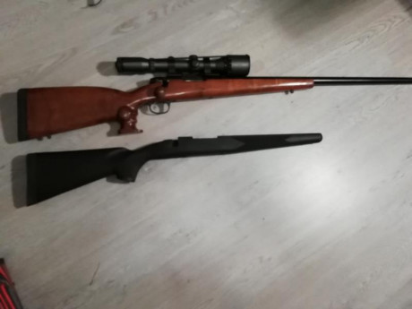 Buenas.
Vendo Marlin X7VH (cañon pesado)
Calibre...... 308W
Muy, muy poco uso (254 tiros)
Precision submoa 00