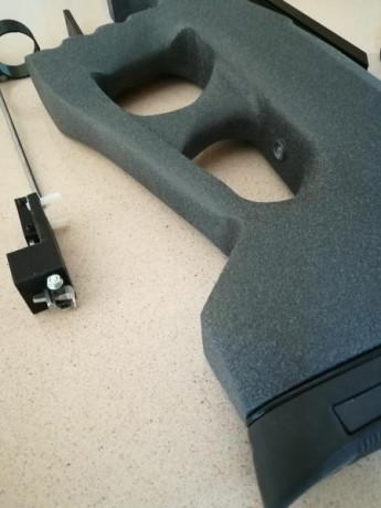 Culata bullpup para FX Streamline con acabado gris rugoso, con "linkage" lo gatillo, "cheek 00