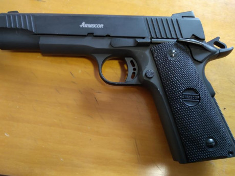 Cambio pistola armscord 1911, serie 70, 5".
Por motor fueraborda o neumática hasta 3 m. 00