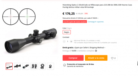 Pues eso,Estoy algo cansado de tirar solo a mira abierta y no saber donde darle exactamente,SABÉIS ALGÚN 140