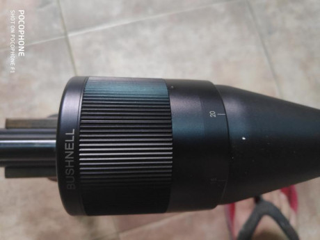 Pues lo dicho vendo visor Bushnell banner 6-18x50, esta 
como nuevo, siempre montado en PCP. 
Tiene mucha 02