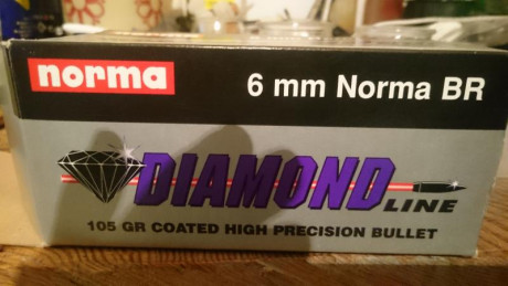 Buenas, un amigo tiene depositadas en una armería dos cajas de Norma, 6 mm BR Norma, Diamond Line, 105 00