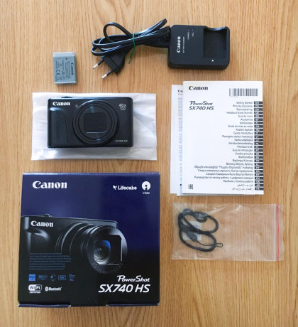 Canon PowerShot SX740 HS 2019 - Cámara compacta de 20.3 MP (40x Zoom óptico, 4K UHD, DIGIC 8, 5 Ejes, 10