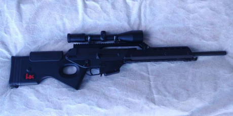 HK  SL8   c/ 222 Rem Mag , con monturas Sako / Tikka  Optilock  con visor Zeiss DIAVARI Z 3-12X56  , va 32